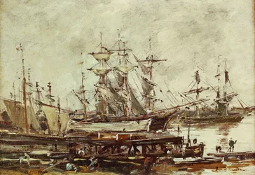 Segelschiffe im Hafen von Bordeaux